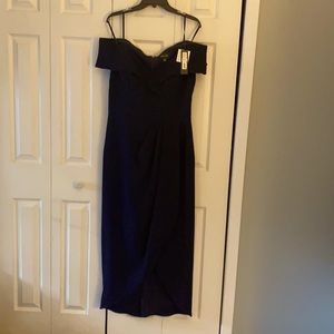 Navy blue gown
